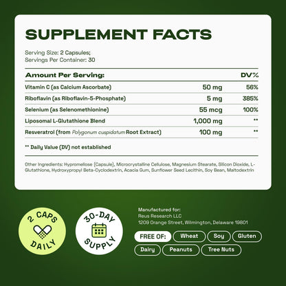 Liposomal Glutathione Capsules